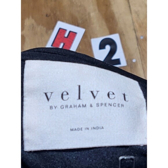 Velvet by Graham & Spencer Viviette Grommet Bomber Jacket Women M Zip @H2 - Picture 8 of 9